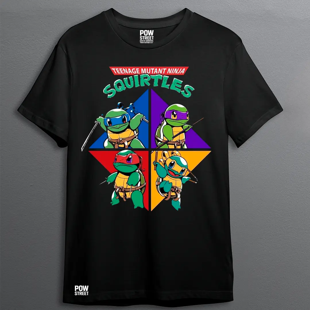 Remera de Squirtles TMNT