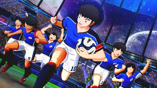 Captain Tsubasa 2 World Fighters - Tsubasa Ozora ejecutando el Drive Shot en el Campeonato Mundial Juvenil