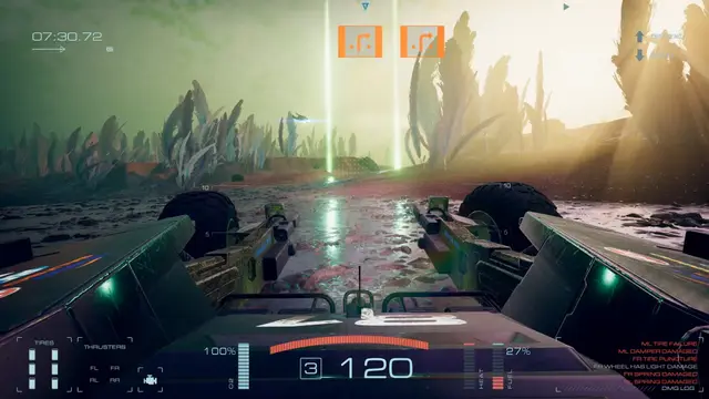 Exo Rally Championship gameplay