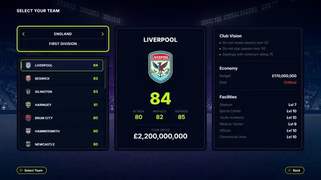 FD 27: Direct Your Football Club - simulador de gestion futbolistica como presidente de club disponible en Steam Early Access