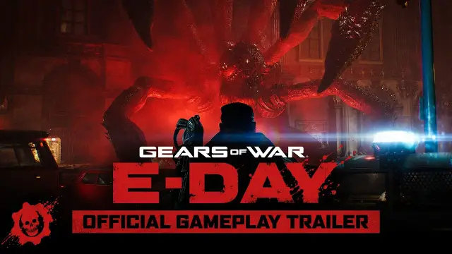 Marcus Fenix joven en Gears of War E-Day, el día que la Horda Locust emergió en Sera