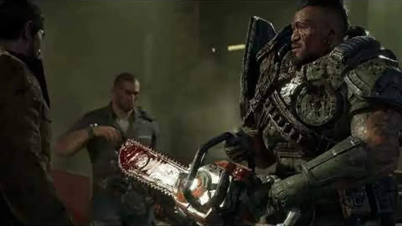 Marcus Fenix joven en Gears of War E-Day, el día que la Horda Locust emergió en Sera