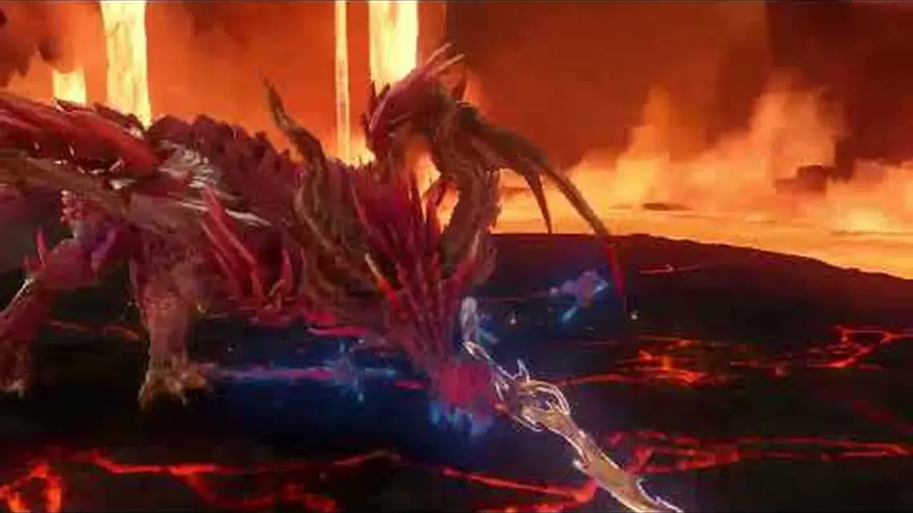 Granblue Fantasy Relink Endless Ragnarok - el protagonista y su crew enfrentando a Beelzebub