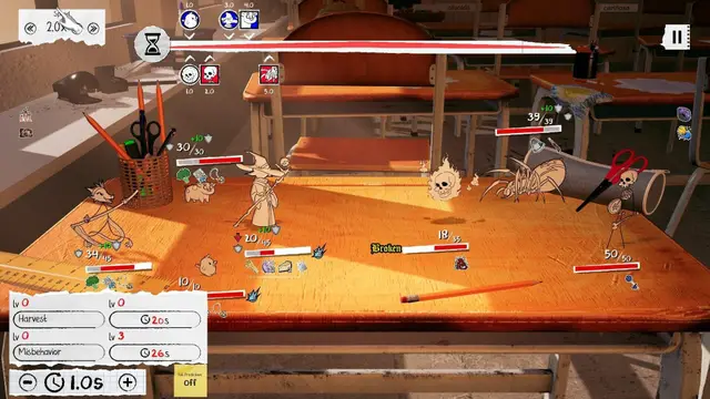 Graphite roguelike RPG dibujado a lapiz gameplay