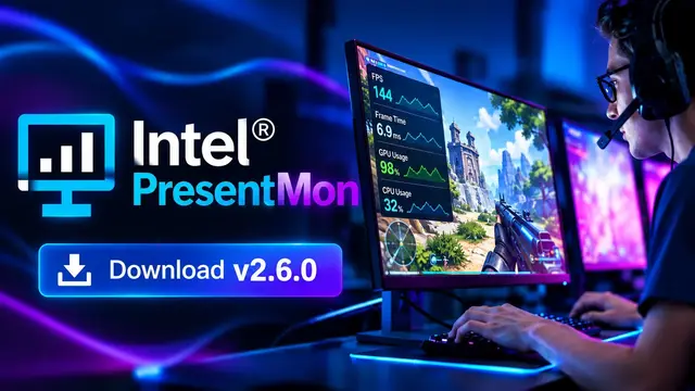 Intel PresentMon 2.6.0 reduce hasta 78% el overhead de CPU y estrena overlay de gaming