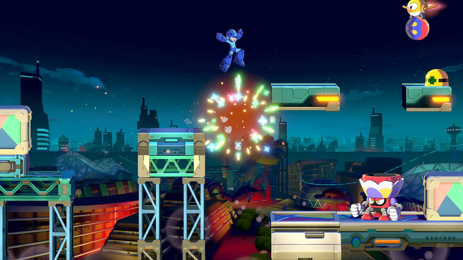 Mega Man: Dual Override muestra a Tank Man, su nuevo Robot Master, y un escenario volcánico
