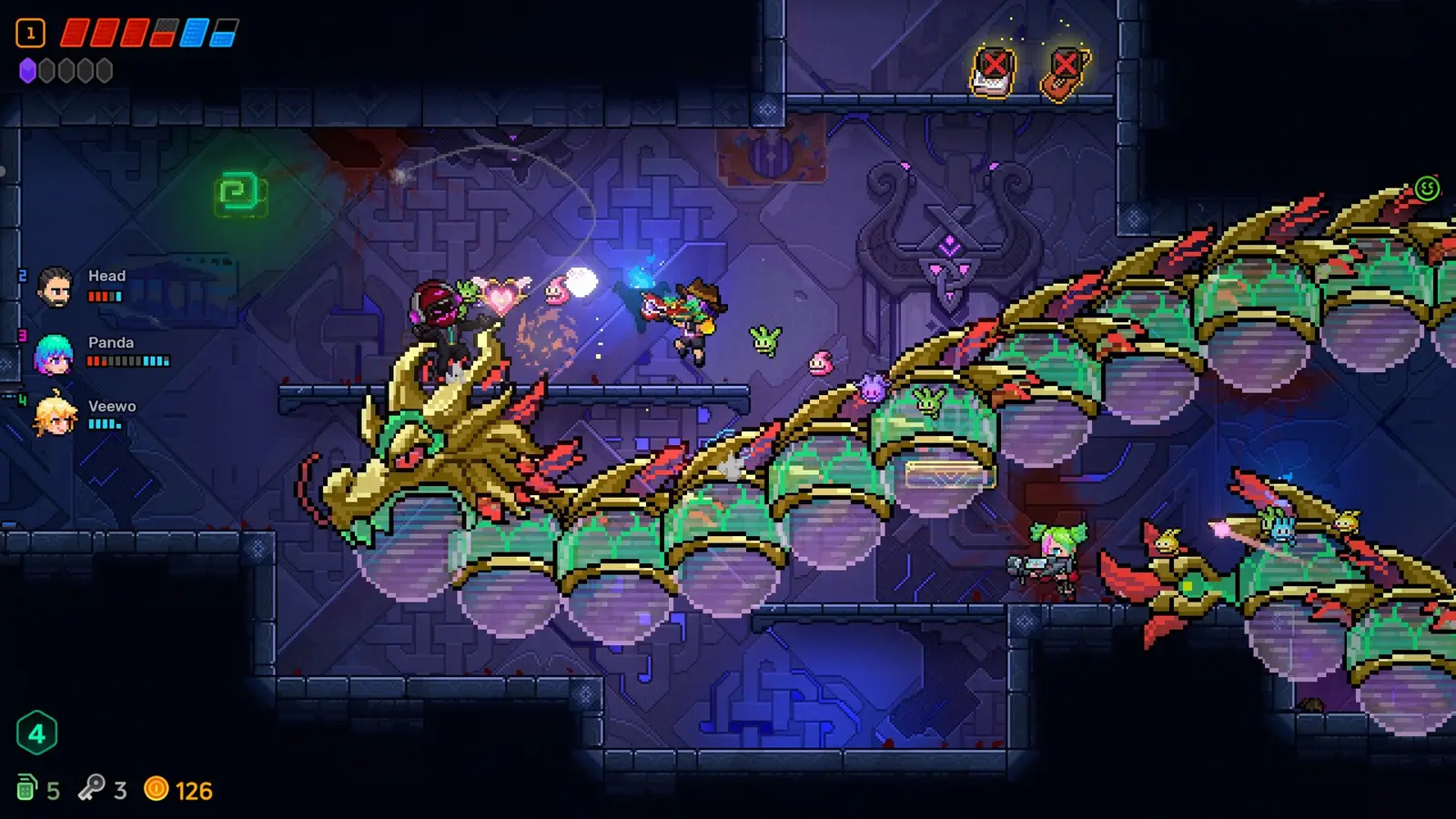 Neon Abyss 2 - roguelike cooperativo de acción para cuatro jugadores