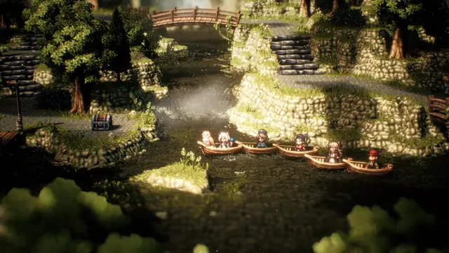 Octopath Traveler II JRPG HD-2D de Square Enix gameplay