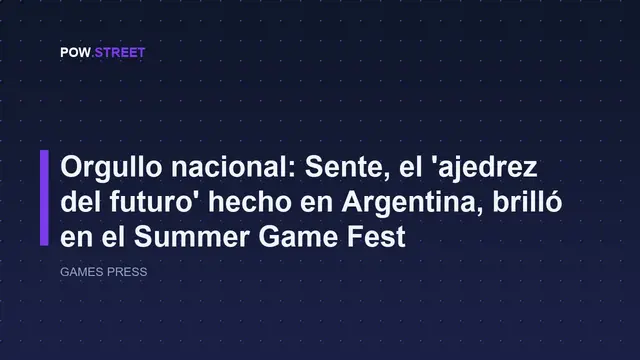 Sente gameplay estrategia argentina