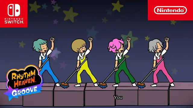 Rhythm Heaven Groove: personajes bailando al ritmo en Nintendo Switch