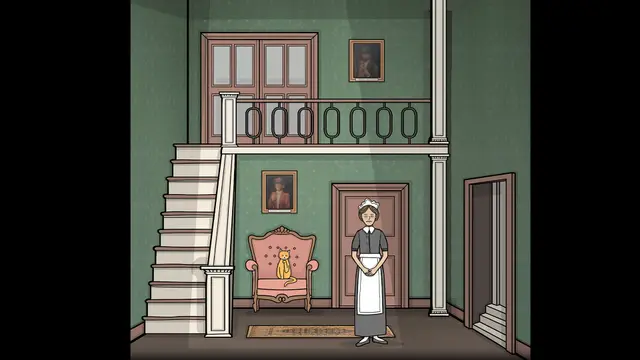 Servant of the Lake - aventura gráfica de Rusty Lake ambientada en la mansión Vanderboom en 1839