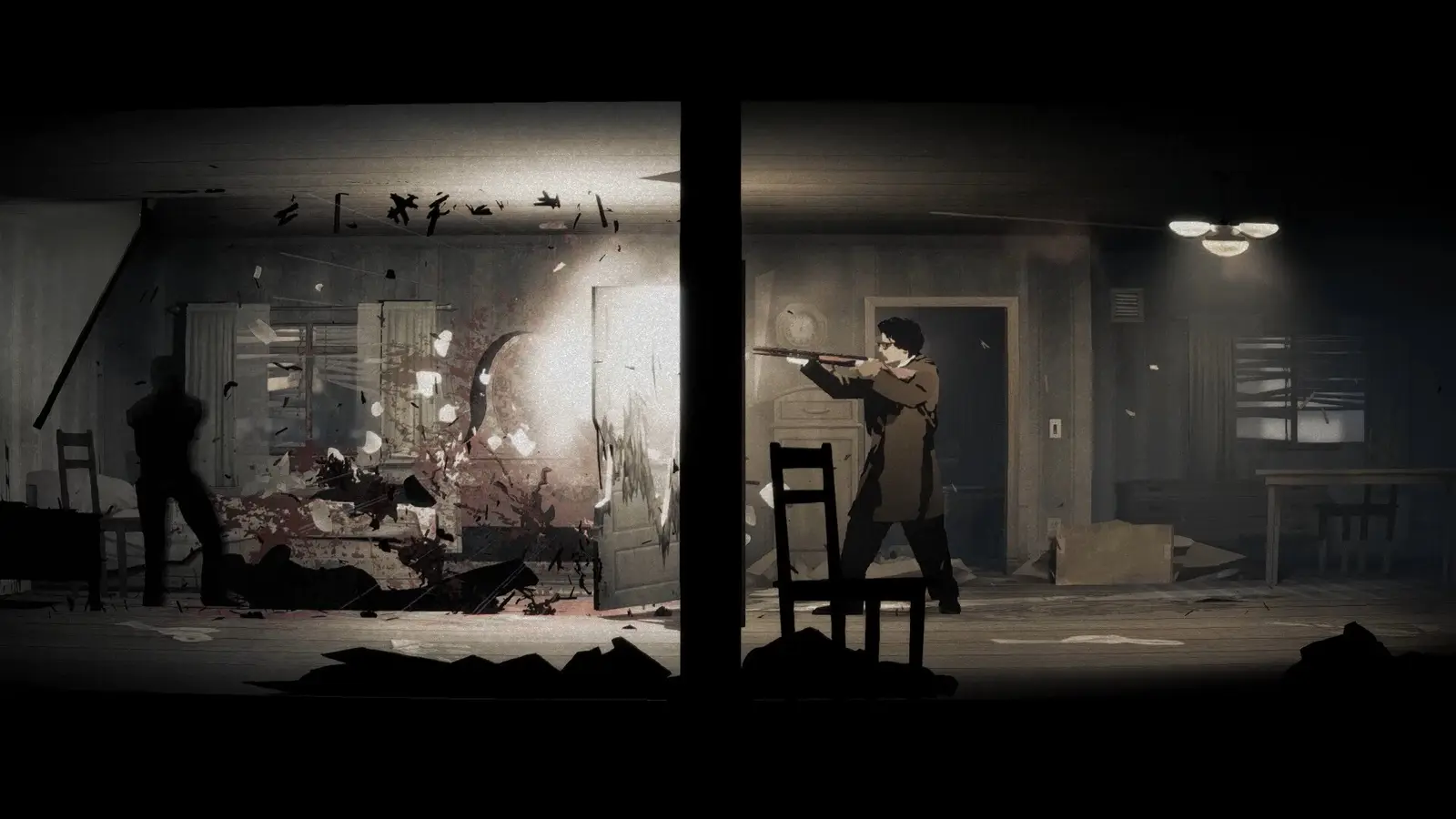 Silver Pines metroidvania survival horror de estetica Lynchiana