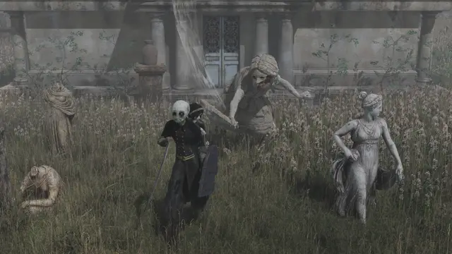 Withering Realms Early Access Steam horror RPG nina fantasma Clover y su muneca en 1926
