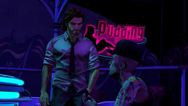 Bigby Wolf en las calles de Fabletown en blanco y negro con el nuevo Modo Noir de The Wolf Among Us Remastered