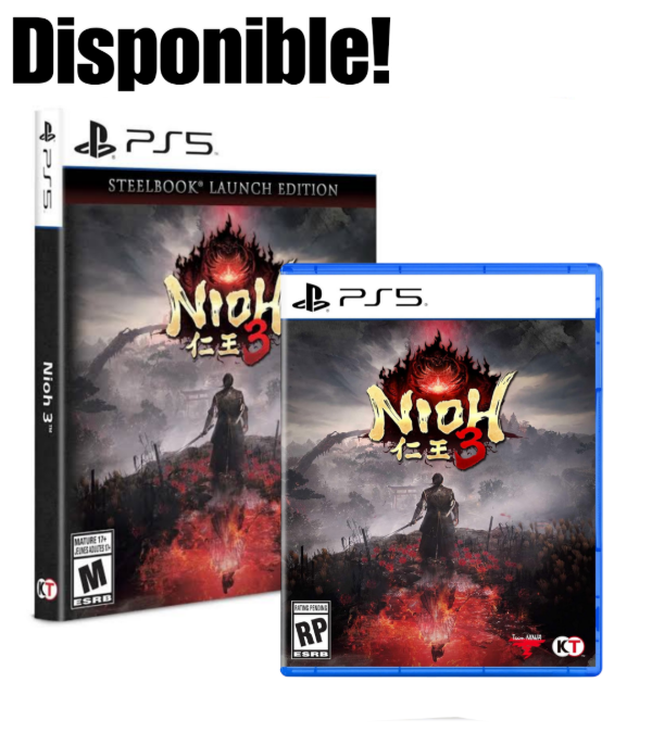 Nioh 3 Stelbook Launch Edition Juego Fisico PlayStation 5